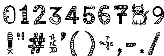 Crafty Copycat Font OTHER CHARS