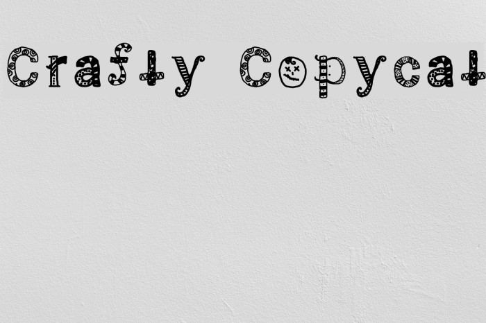 Crafty Copycat Font examples