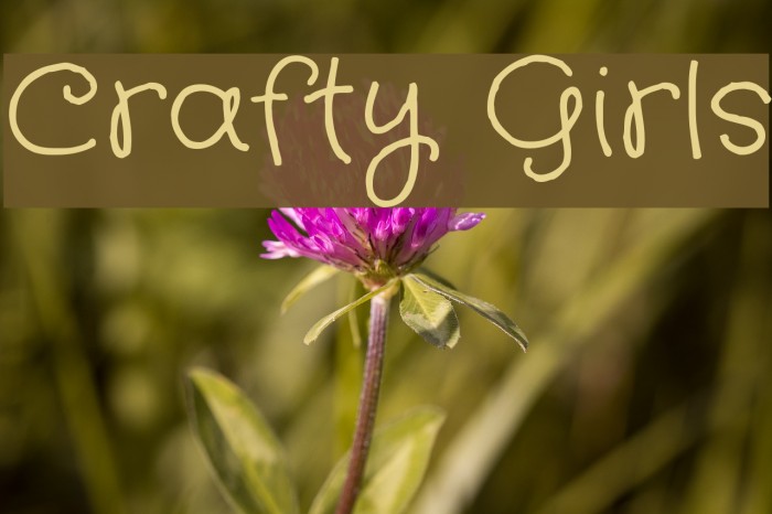 Crafty Girls Font examples