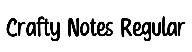 Crafty Notes Regular  フリーフォントのダウンロード
