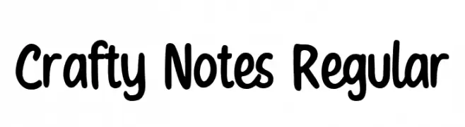Crafty Notes Regular  تنزيل الخطوط