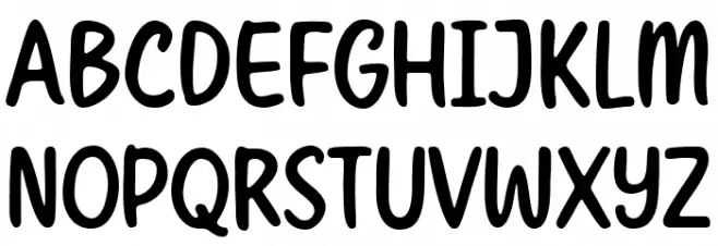 Crafty Notes Regular Font Litere mari