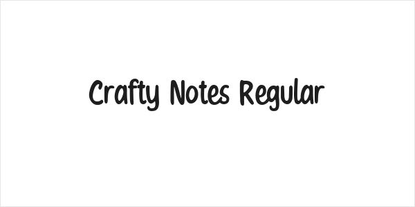 Crafty Notes Regular Logo