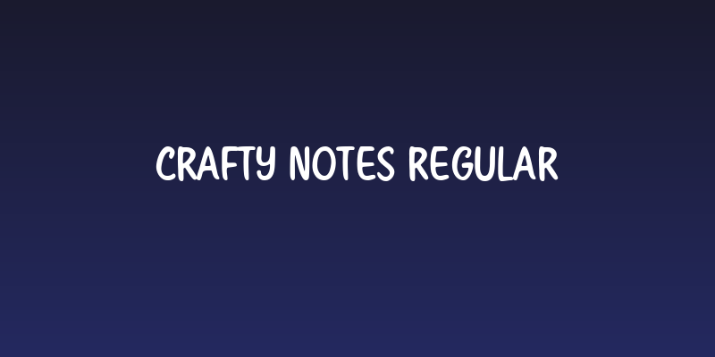 Crafty Notes Regular Social Header