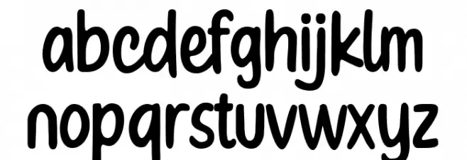 Crafty Notes Regular Schriftart Kleinbuchstaben