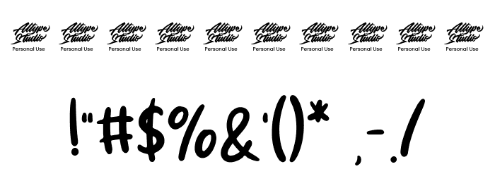 Crafty Saturday - Personal Use Font OTHER CHARS