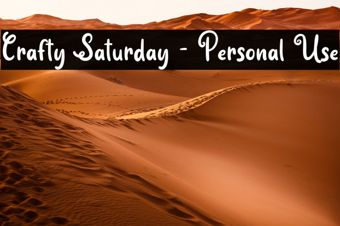 Crafty Saturday - Personal Use Example 1