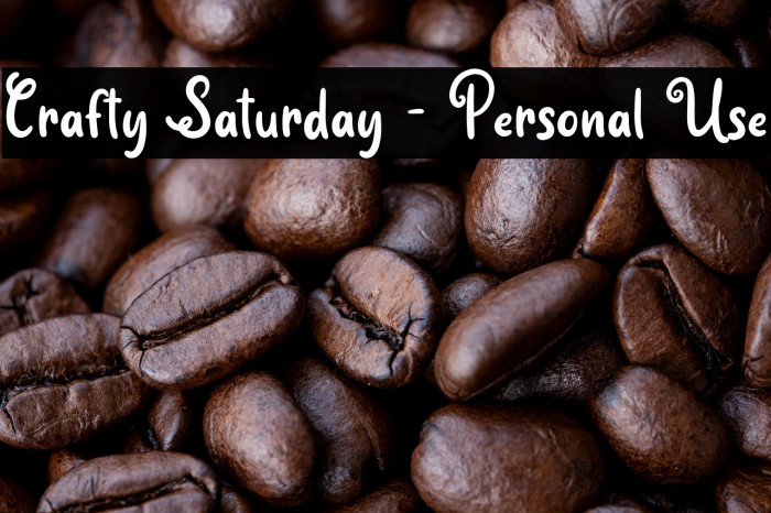 Crafty Saturday - Personal Use Example 2