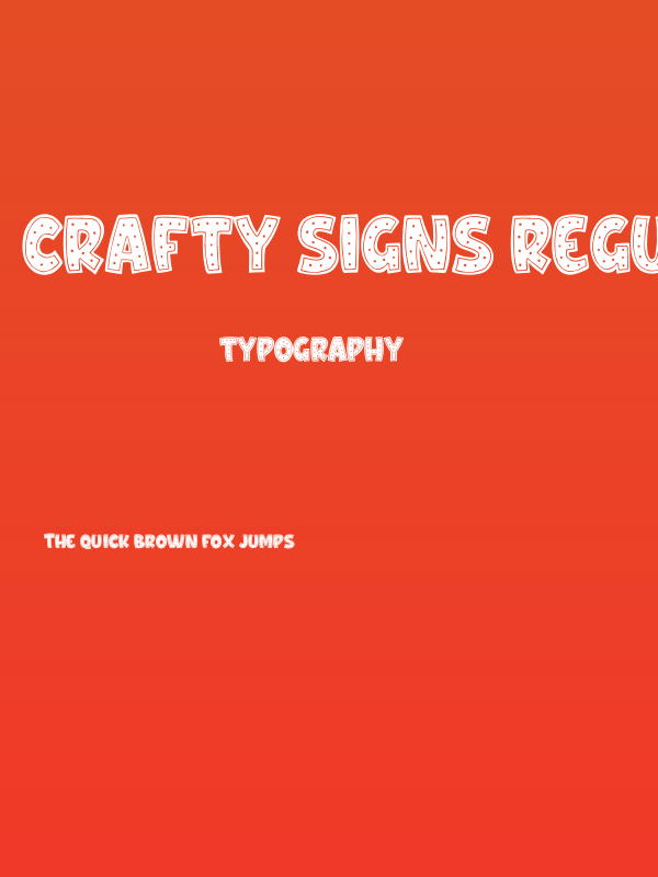 Crafty Signs Regular Poster