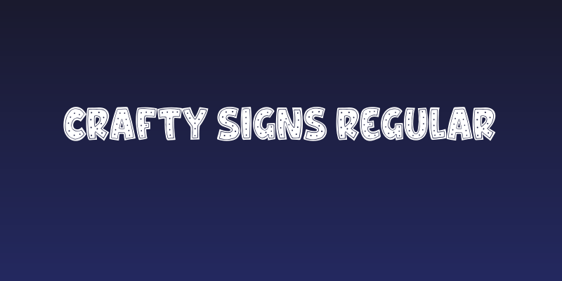 Crafty Signs Regular Social Header