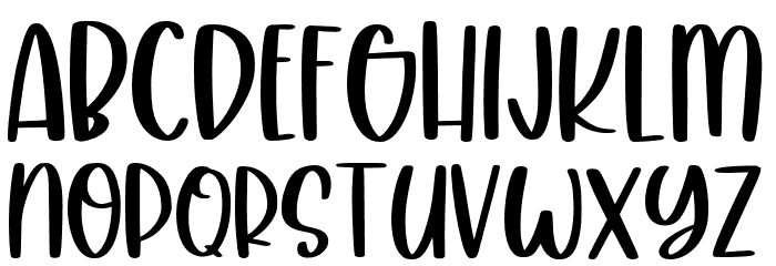 CraftyBeach Font LOWERCASE