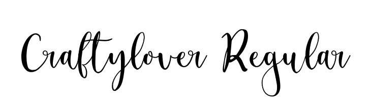 Craftylover Regular  Frei Schriftart Herunterladen