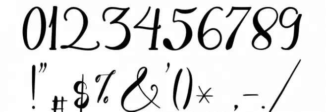 Craftylover Regular Font OTHER CHARS