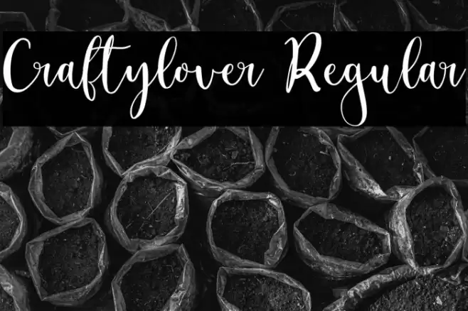 Craftylover Regular Font examples