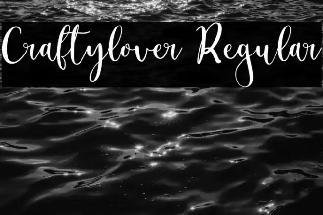 Craftylover Regular Font examples