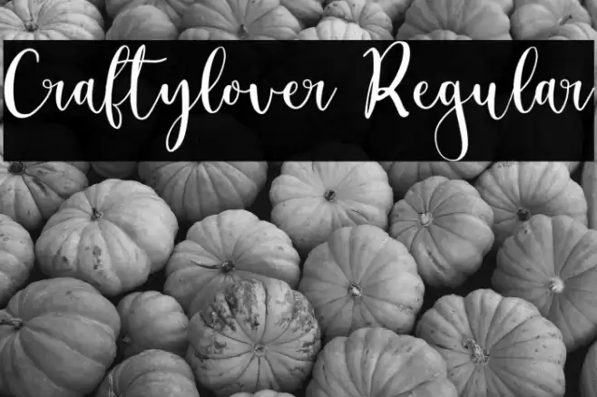Craftylover Regular Font examples