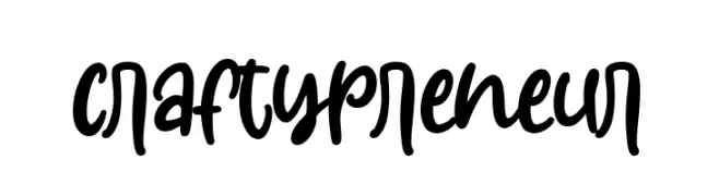 Craftypreneur  Frei Schriftart Herunterladen