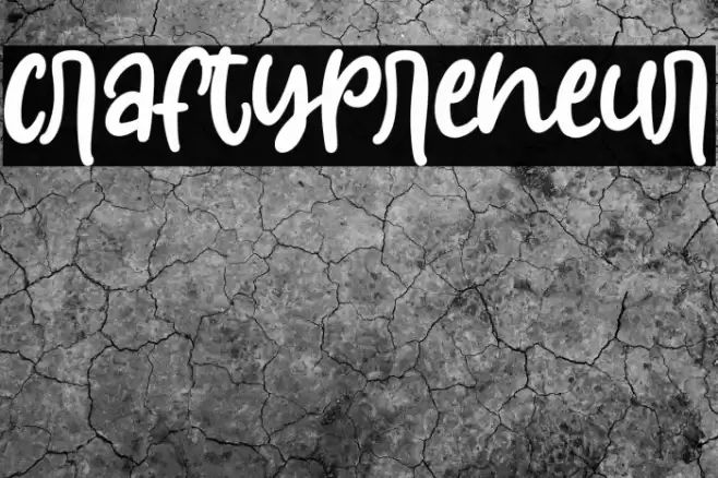 Craftypreneur Font examples