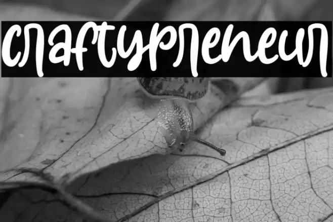 Craftypreneur Font examples
