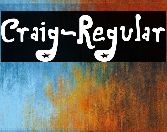 Craig-Regular Font examples