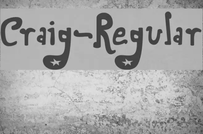 Craig-Regular Font examples