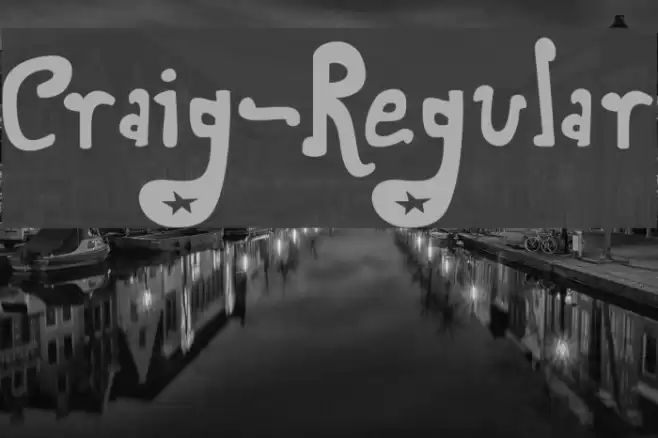Craig-Regular Font examples