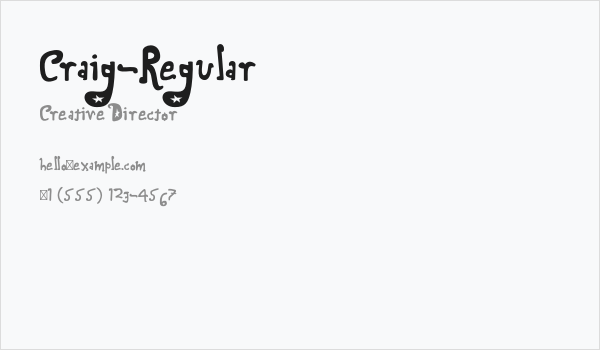 Craig-Regular Business Card