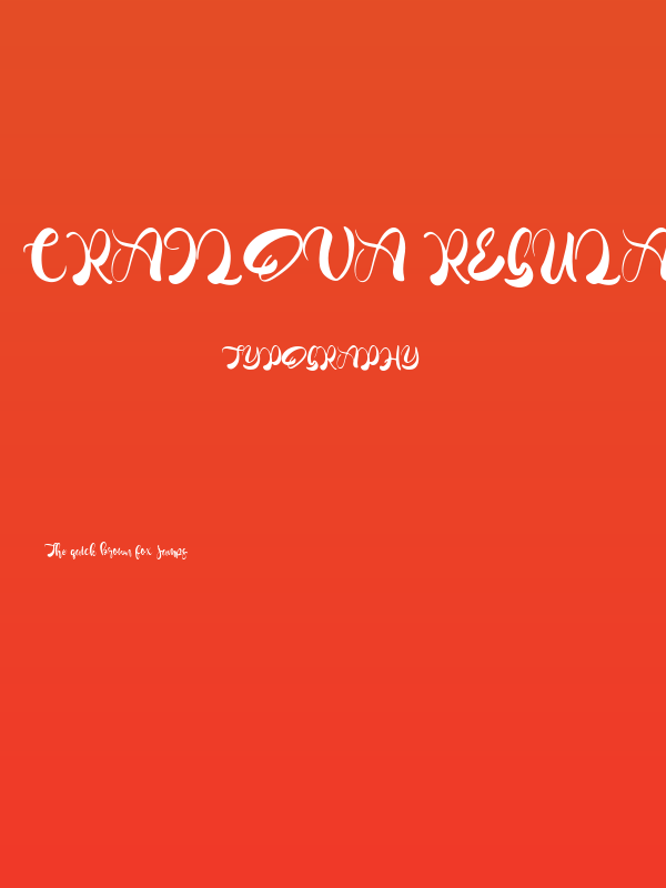 Crailova Regular Poster