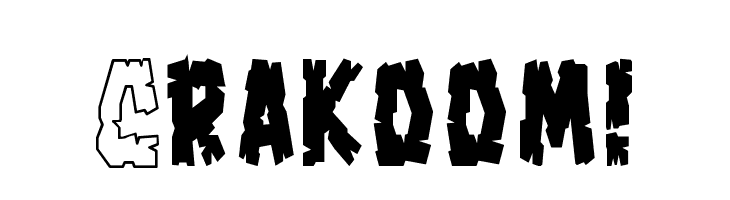 Crakoom!  フリーフォントのダウンロード