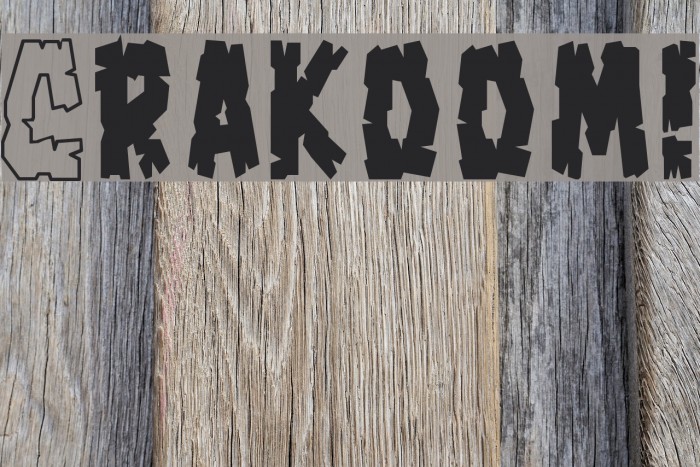 Crakoom! Font examples