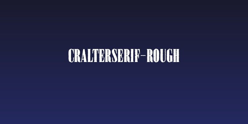 CralterSerif-Rough Social Header