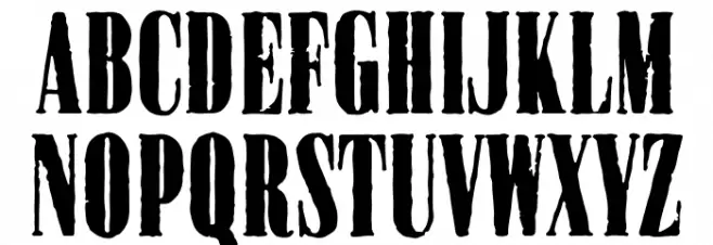 CralterSerif-Rough Font LOWERCASE
