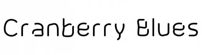 Cranberry Blues  les polices de caractères gratuit tlcharger