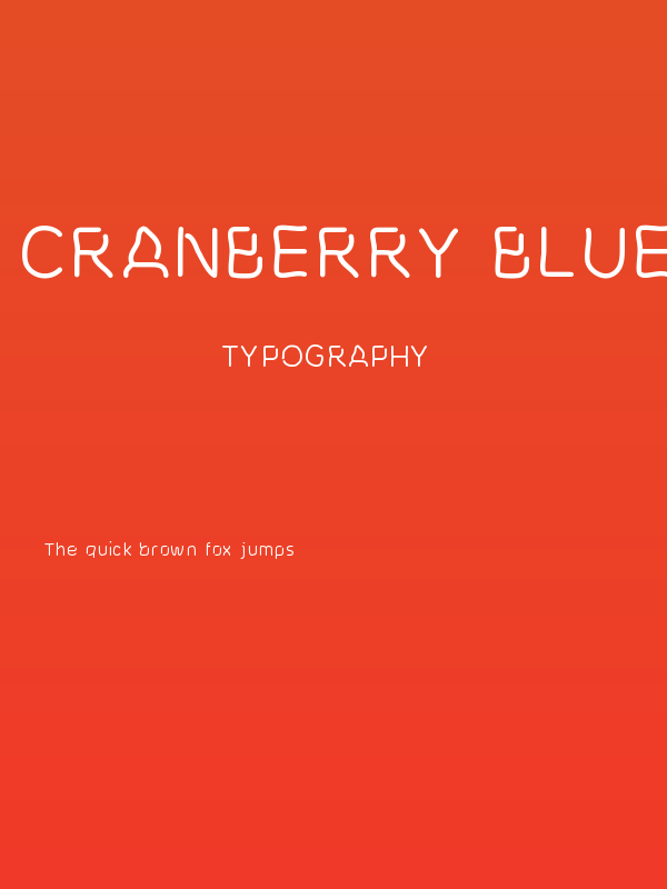 Cranberry Blues Poster