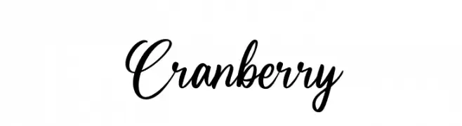 Cranberry  フリーフォントのダウンロード