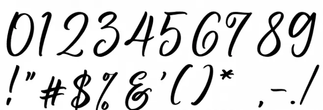 Cranberry Font OTHER CHARS