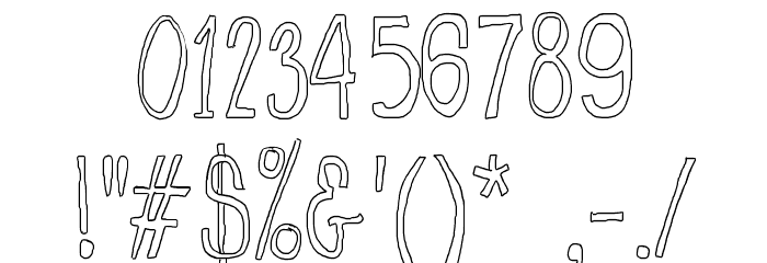 CranberryBog Font OTHER CHARS