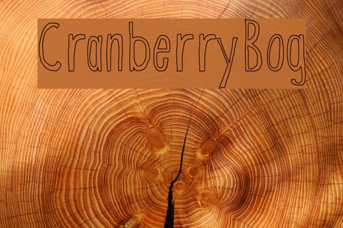 CranberryBog Font examples