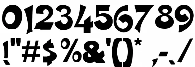 Crane  Normal Font OTHER CHARS