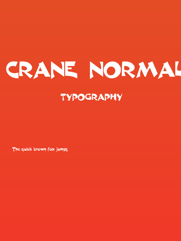 Crane  Normal Poster