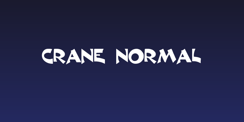 Crane  Normal Social Header