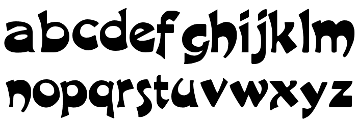 Crane Normal Font LOWERCASE