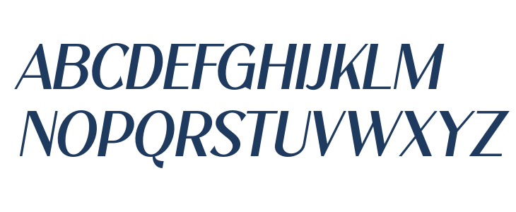 Cranio Oblique Uppercase