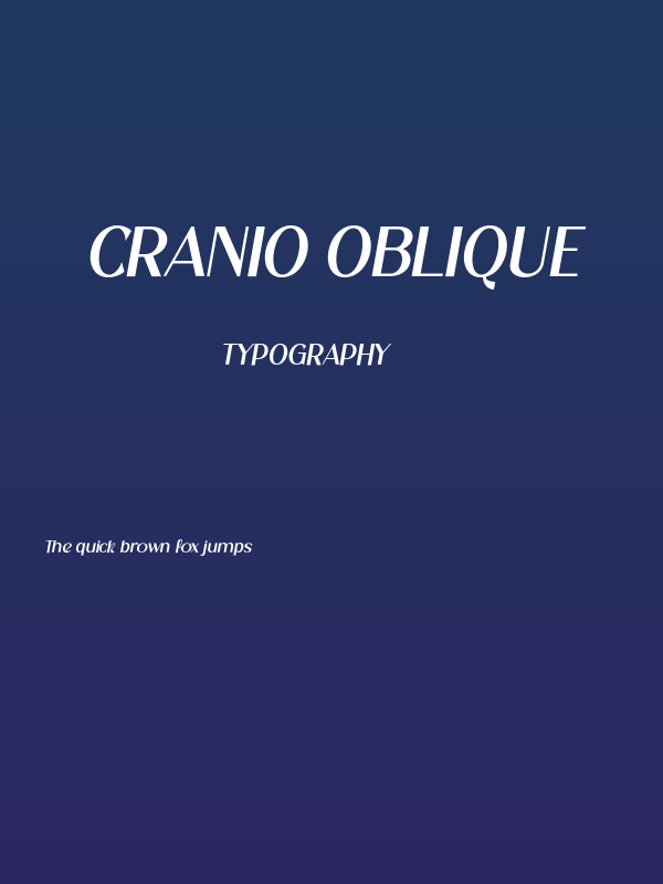 Cranio Oblique Poster