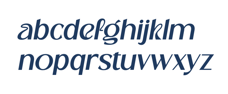 Cranio Oblique Lowercase