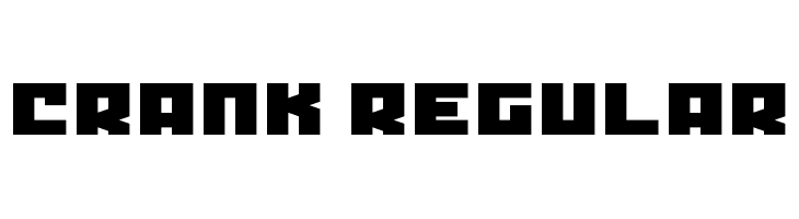 Crank Regular Font