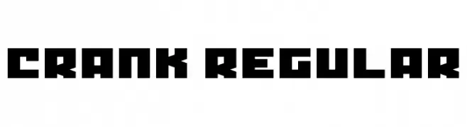Crank Regular  Frei Schriftart Herunterladen