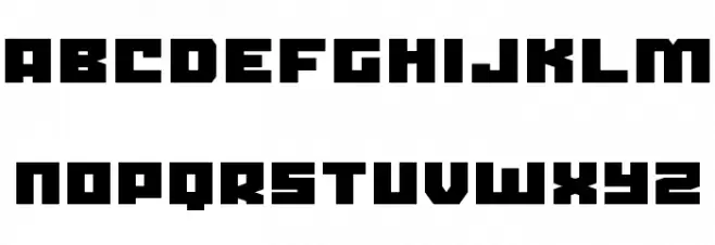 Crank Regular फ़ॉन्ट लोअरकेस