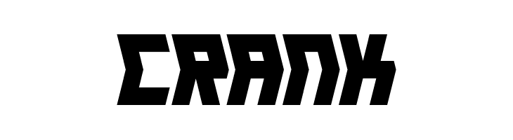 Crank  font caratteri gratis