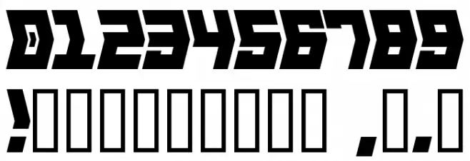 Crank Font OTHER CHARS